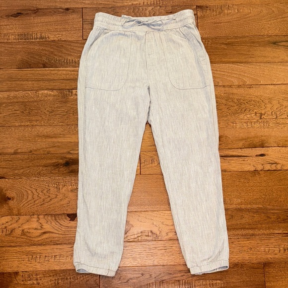 GAP Women’s Heather Gray Drawstring Pants - Size S  - 100% Cotton - Picture 1 of 16